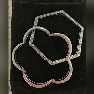 Pair of LAGOS caviar sterling silver bangle bracelets